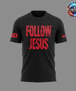 Ohio State Buckeyes Follow Jesus 2024 Black T-Shirt