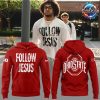 Ohio State Buckeyes Follow Jesus 2024 Red Hoodie