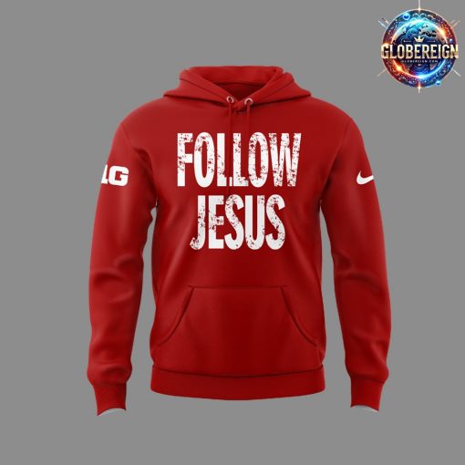 Ohio State Buckeyes Follow Jesus 2024 Red Hoodie