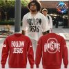 Ohio State Buckeyes Follow Jesus 2024 White Sweatshirt