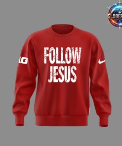 Ohio State Buckeyes Follow Jesus 2024 Red Sweatshirt