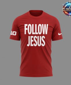 Ohio State Buckeyes Follow Jesus 2024 Red T-Shirt