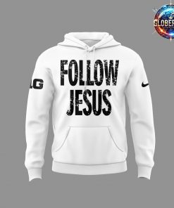 Ohio State Buckeyes Follow Jesus 2024 White Hoodie