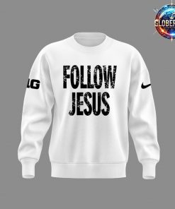 Ohio State Buckeyes Follow Jesus 2024 White Sweatshirt