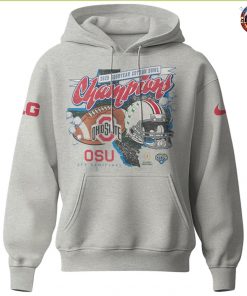 Ohio State Buckeyes Football Cotton Bowl Champions Grey Hoodie