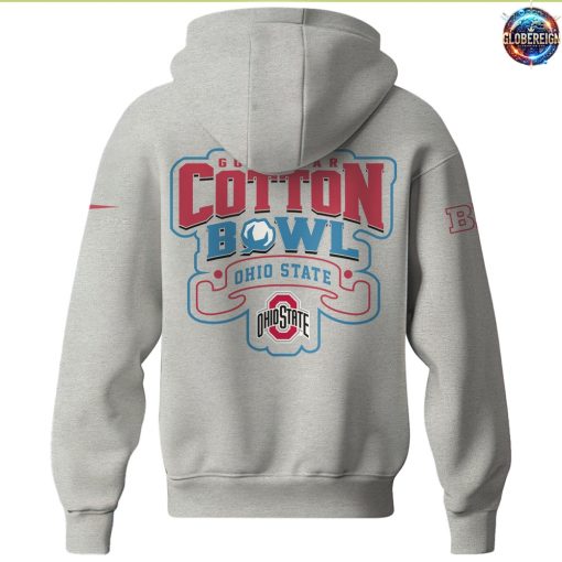 Ohio State Buckeyes Football Cotton Bowl Champions Grey Hoodie