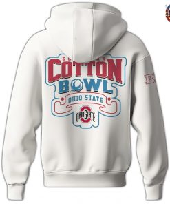 Ohio State Buckeyes Football Cotton Bowl Champions White Hoodie