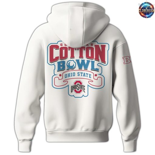 Ohio State Buckeyes Football Cotton Bowl Champions White Hoodie