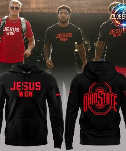 Ohio State Buckeyes Jesus Won 2024 Black Hoodie