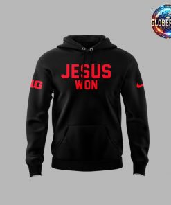 Ohio State Buckeyes Jesus Won 2024 Black Hoodie