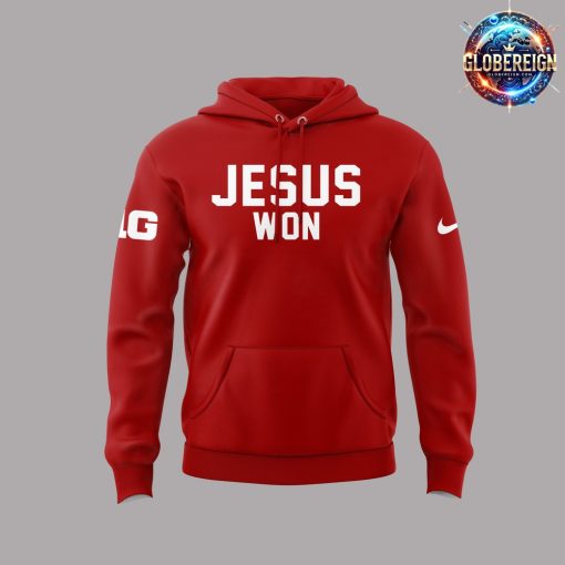 Ohio State Buckeyes Jesus Won 2024 Red Hoodie