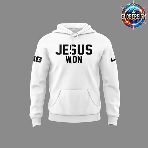 Ohio State Buckeyes Jesus Won 2024 White Hoodie