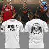 Ohio State Buckeyes Jesus Won 2024 Red T-Shirt