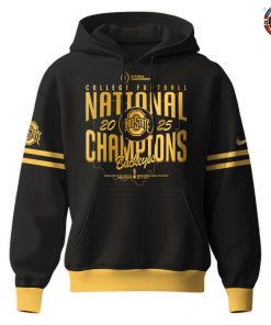 Ohio State Buckeyes NCAA National Champions 2025 Black Hoodie