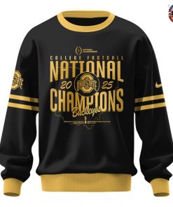 Ohio State Buckeyes NCAA National Champions 2025 Black Sweatshirt