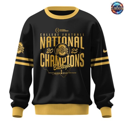 Ohio State Buckeyes NCAA National Champions 2025 Black Sweatshirt