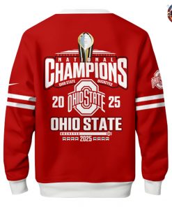 Ohio State Buckeyes NCAA National Champions 2025 Limited Edition Red Sweatshirt