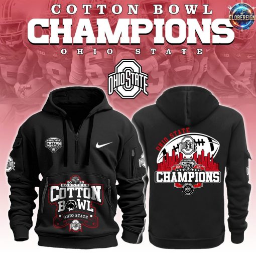 Ohio State Cotton Bowl Champions Special Edition Half Zip Hoodie