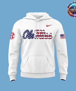 Ole Miss Rebels Military Appreciation 2024 White Hoodie