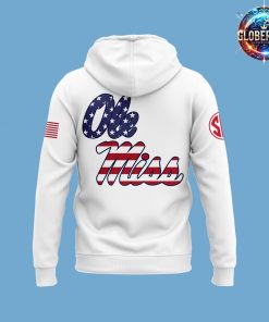 Ole Miss Rebels Military Appreciation 2024 White Hoodie