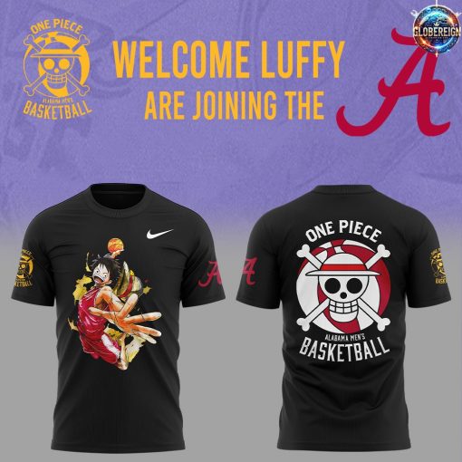 One Piece Luffy x Alabama Men’s Basketball T-Shirt