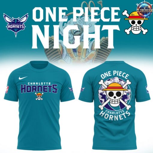 One Piece x Charlotte Hornets Limited Edition T-Shirt