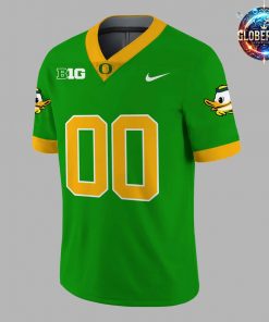 Oregon Ducks Big 10 Green Football Jersey