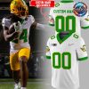 Oregon Ducks Big 10 White Football Jersey