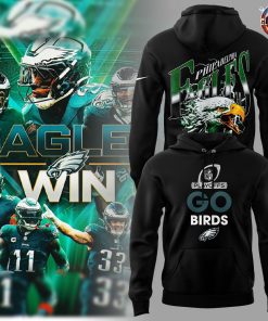 Philadelphia Eagles 2024 NFL Playoffs Go Birds Hoodie