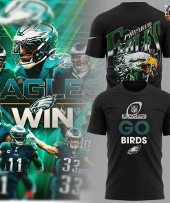 Philadelphia Eagles 2024 NFL Playoffs Go Birds T-Shirt