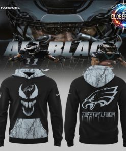 Philadelphia Eagles Venom Dark Mode 2025 Hoodie