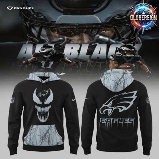 Philadelphia Eagles Venom Dark Mode 2025 Hoodie