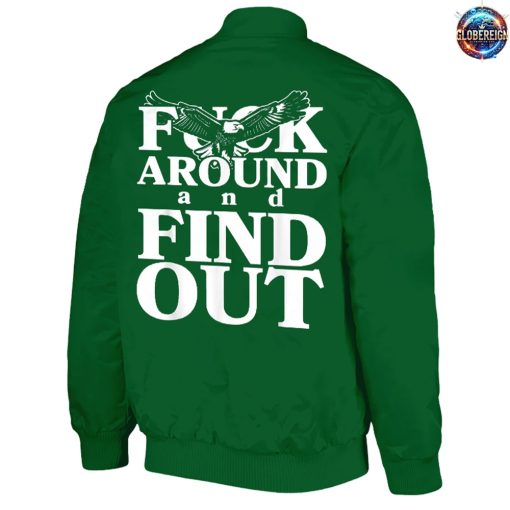 Philadelphia Eagles x Fuck Around and Find Out Baseball Jacket