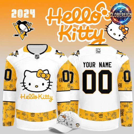 Pittsburgh Penguins x Hello Kitty 50th Anniversary Hockey Jersey