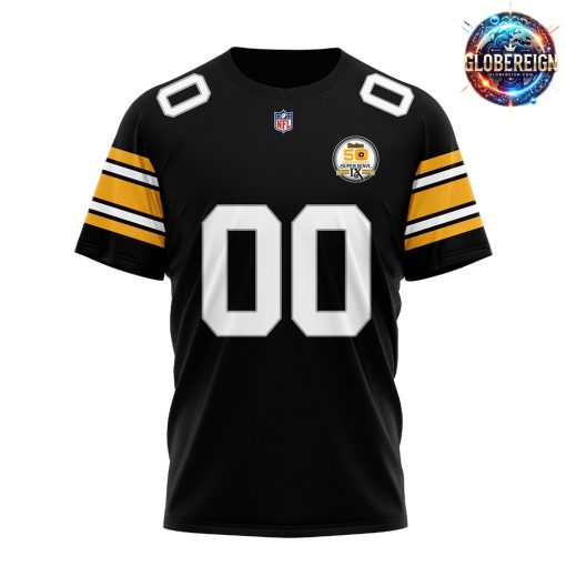 Pittsburgh Steelers 50th Anniversary Super Bowl IX Custom T-Shirt