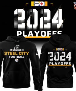 Pittsburgh Steelers City Football 2024 NFL Playoffs Hoodie