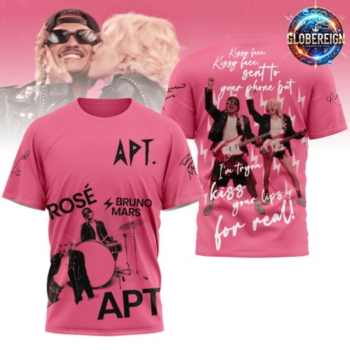 ROSÉ & Bruno Mars APT Special 2024 Pink T-Shirt