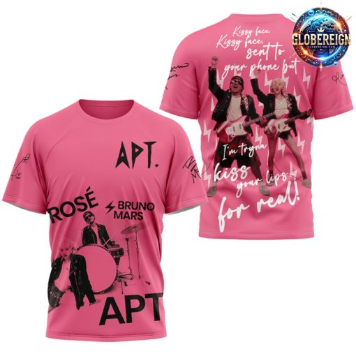 ROSÉ & Bruno Mars APT Special 2024 Pink T-Shirt