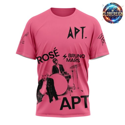 ROSÉ & Bruno Mars APT Special 2024 Pink T-Shirt