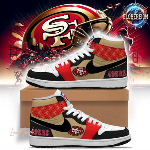 San Francisco 49ers Football Nike Air Jordan 1 Sneaker