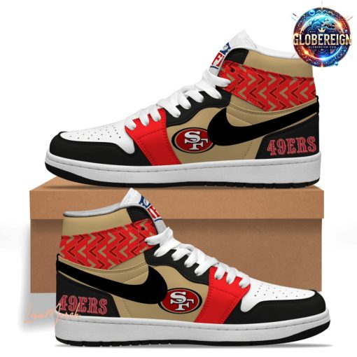 San Francisco 49ers Football Nike Air Jordan 1 Sneaker