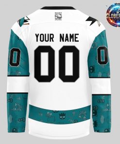 San Joe Sharks x Hello Kitty 50th Anniversary Hockey Jersey