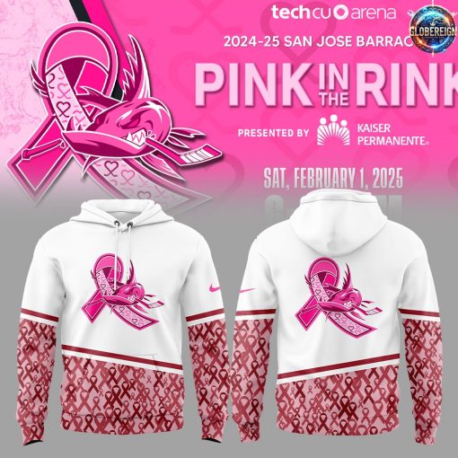 San Jose Barracuda Pink in the Rink Special Edition Hoodie