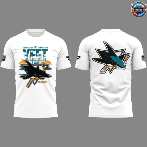 San Jose Sharks YEET Limited Edition White T-Shirt