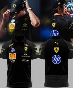 Scuderia Ferrari HP Italian GP 2024 Black Polo