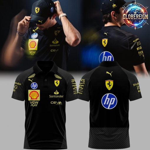 Scuderia Ferrari HP Italian GP 2024 Black Polo