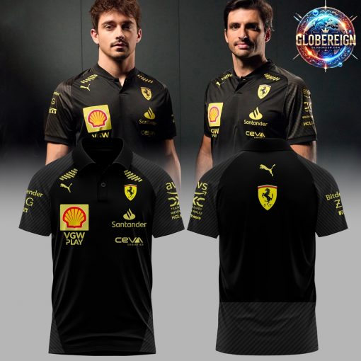 Scuderia Ferrari Italian GP 2024 Black Polo