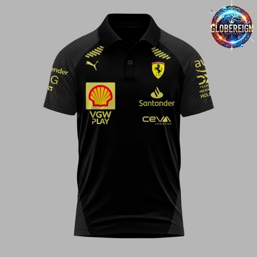 Scuderia Ferrari Italian GP 2024 Black Polo