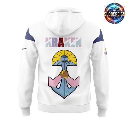 Seattle Kraken Pride Night Special Edition White Hoodie