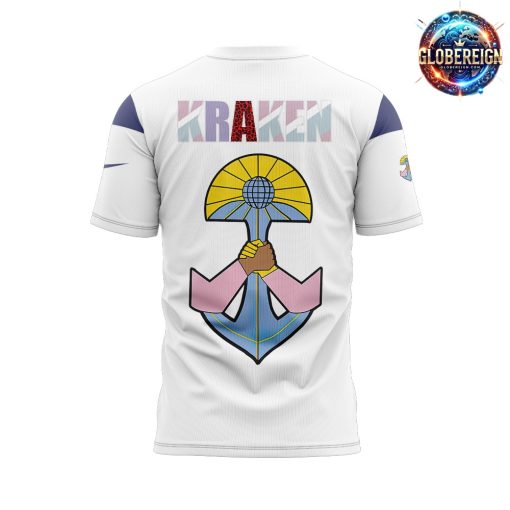 Seattle Kraken Pride Night Special Edition White T-Shirt